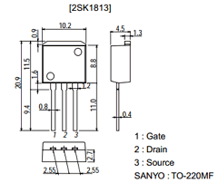 K1813 Datasheet PDF SANYO -> Panasonic