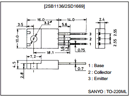 B1136 Datasheet PDF SANYO -> Panasonic