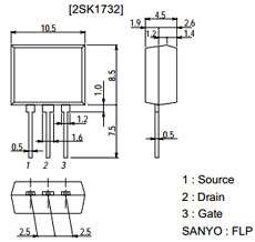 2SK1732 Datasheet PDF SANYO -> Panasonic