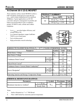 MC6800 Datasheet PDF SHENZHENFREESCALE