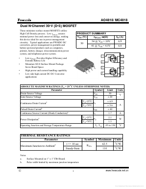 MC4818 Datasheet PDF SHENZHENFREESCALE