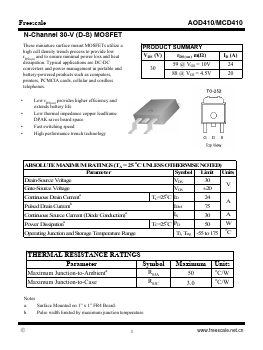 MCD410 Datasheet PDF SHENZHENFREESCALE