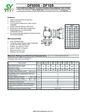 DF08S Datasheet PDF Shunye Enterprise