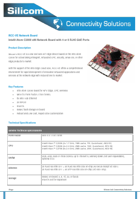 80300-0095-G03 Datasheet PDF Silicom Ltd.
