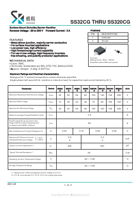 SS32CG Datasheet PDF SHIKE Electronics