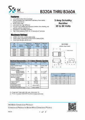 B330A Datasheet PDF SHIKE Electronics