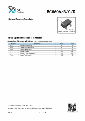 BCW60B Datasheet PDF SHIKE Electronics