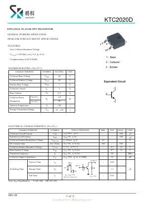 KTC2020D Datasheet PDF SHIKE Electronics