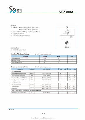 SK2300A Datasheet PDF SHIKE Electronics