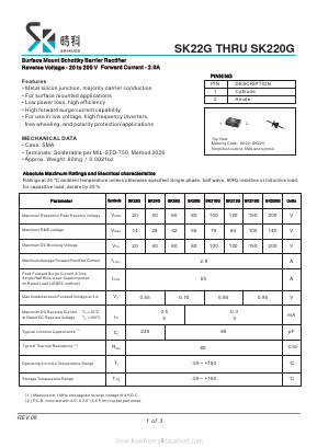 SK212G Datasheet PDF SHIKE Electronics