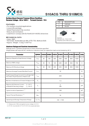 S10ACG Datasheet PDF SHIKE Electronics