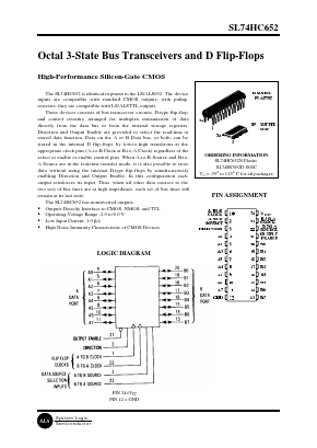 SL74HC652 Datasheet PDF System Logic Semiconductor