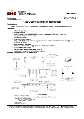 156CMQ200 Datasheet PDF Sangdest Microelectronic (Nanjing) Co., Ltd