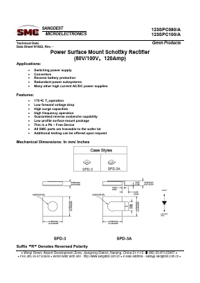 123SPC080A Datasheet PDF Sangdest Microelectronic (Nanjing) Co., Ltd