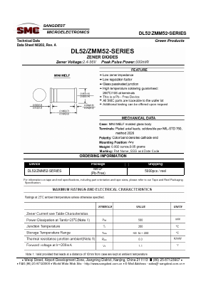 ZMM5246B Datasheet PDF Sangdest Microelectronic (Nanjing) Co., Ltd