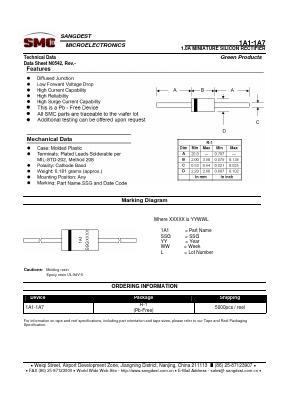 1A1 Datasheet PDF Sangdest Microelectronic (Nanjing) Co., Ltd