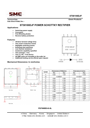ST30100DJF Datasheet PDF Sangdest Microelectronic (Nanjing) Co., Ltd