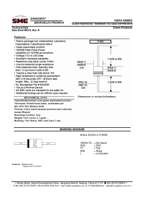 15KPA17A Datasheet PDF Sangdest Microelectronic (Nanjing) Co., Ltd