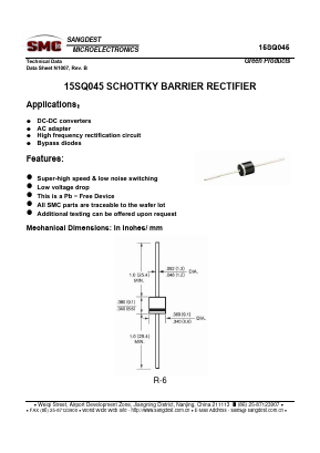 15SQ045 Datasheet PDF Sangdest Microelectronic (Nanjing) Co., Ltd