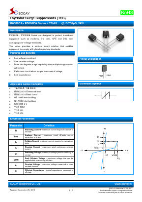 P0640EA Datasheet PDF Socay Electornics Co., Ltd.