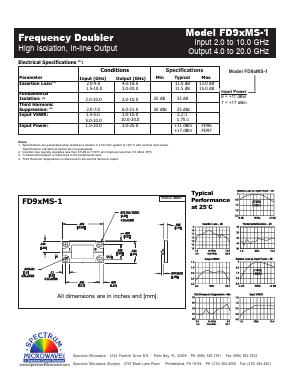 FD9XMS-1 Datasheet PDF Spectrum Microwave, Inc.
