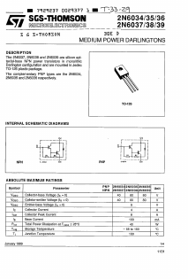 2N6034 Datasheet PDF STMicroelectronics