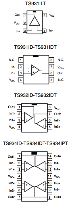 TS931 Datasheet PDF STMicroelectronics
