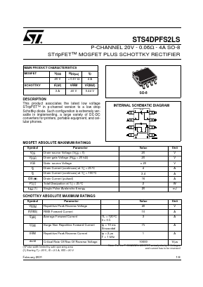 STS4DPFS2LS Datasheet PDF STMicroelectronics