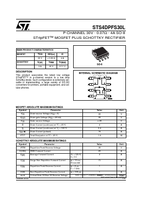 STS4DPFS30L Datasheet PDF STMicroelectronics