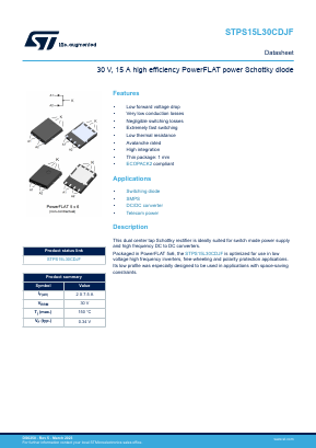 PS15L30C Datasheet PDF STMicroelectronics