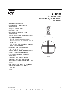 ST16601 Datasheet PDF STMicroelectronics