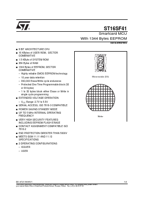 ST16SF41 Datasheet PDF STMicroelectronics
