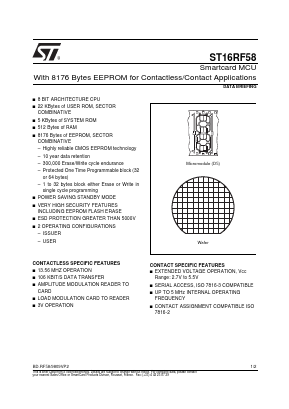 ST16RF58 Datasheet PDF STMicroelectronics