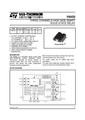 VN45013TR Datasheet PDF STMicroelectronics