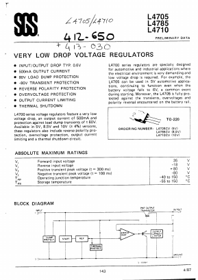 L4705 Datasheet PDF STMicroelectronics