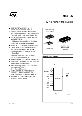 M48TMH1TR Datasheet PDF STMicroelectronics