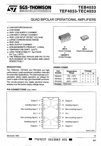TEB4033 Datasheet PDF STMicroelectronics