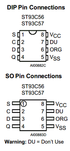 ST93C56B3TR Datasheet PDF STMicroelectronics