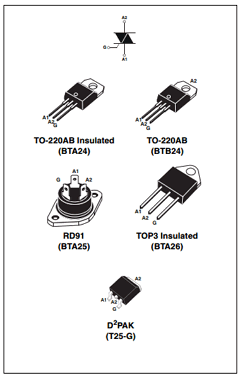 BTB26-600BRG Datasheet PDF STMicroelectronics