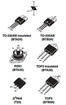 T2535-600G Datasheet PDF STMicroelectronics