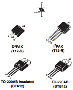 BTA12-XXXSWRG Datasheet PDF STMicroelectronics
