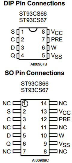 ST93CS66B6013TR Datasheet PDF STMicroelectronics