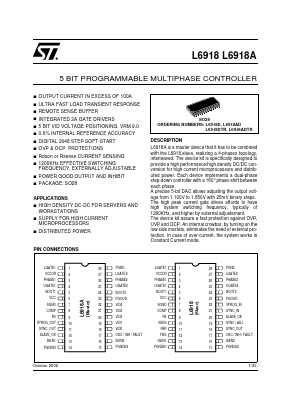 L6918A Datasheet PDF STMicroelectronics