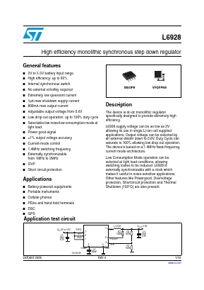 L6928D Datasheet PDF STMicroelectronics