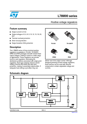L78M24CP Datasheet PDF STMicroelectronics