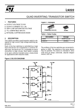 L9222D Datasheet PDF STMicroelectronics