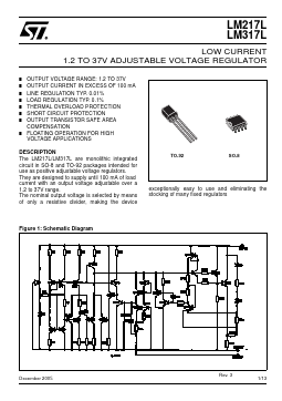 LM317LD Datasheet PDF STMicroelectronics