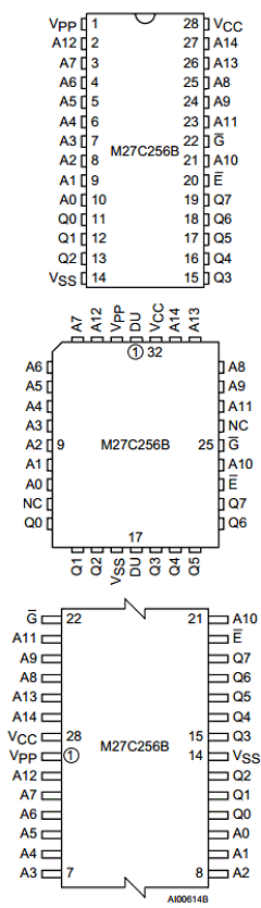 M27C256B-80XC1X Datasheet PDF STMicroelectronics