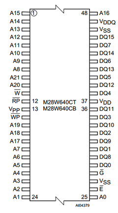 M28W640CB90ZB6T Datasheet PDF STMicroelectronics