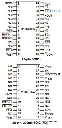 M41ST85WMH Datasheet PDF STMicroelectronics
